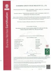 FSC certificate of Heze Qingfa Enterprises Co., Ltd – certificate photo, supplier certificates section