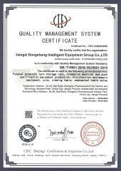 ISO 9001 Certificate certificate from Jiangxi Dongsheng Intelligent Equipment Group Ltd.