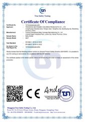 stroller 668 test report certificate from Kunshan Longlide Import and Export Co., Ltd.