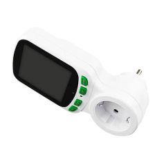 German Single Rate Power Meter Socket Large Screen Power Monitoring Instrument Charging Socket Meter - Image 5