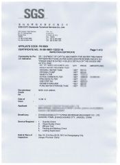 SGS Certificate 3-1 certificate of ZhangJiaGang City YuFeng Beverage Machinery Co., Ltd. – certificate photo, supplier certificates section