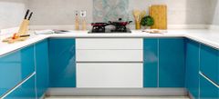 Modern U-Shaped Modular Kitchen Stability High Design Elegant Finish Impeccable Kitchen Shape U Shape cost best in the - Image 2
