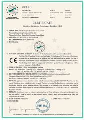 CE CERTIFICATE certificate from Xuchang Hengyisheng Commercial Co., Ltd.