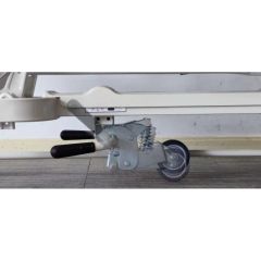 Sfda Approved Manual Hospital Patient Transport Cart Mattress 2cm Condition New Folded Unfolded Caster 8 Inches Model NO. - Image 6