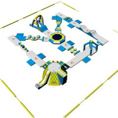 80 Capacity Customized Inflatable Floating Water Park for Sale with Water Slide Inflatable Lake Toys - GUANGZHOU BOUNCIA INFLATABLES LIMITED