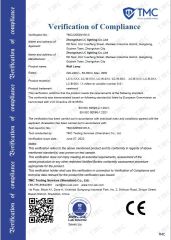 Verification of Compliance certificate of Zhongshan LC lighting Co.,Ltd. – certificate photo, supplier certificates section
