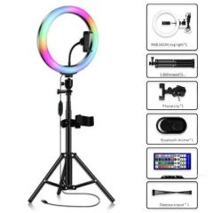 Portable RGB Ring Light with Tripod - Image 3