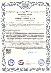 ISO 50001 certificate from Farady Electric Co., Ltd.