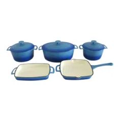 Cookwin Cast Iron 5PCS Enamel Cookware Set China LFGB FDA CE MOQ100 15D - Image 1