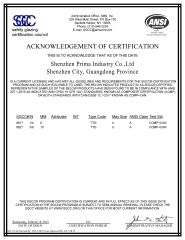 ANSI certificate from Foshan Orient Industry Co., Ltd.