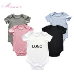Custom Organic Cotton Newborn Baby Rompers - Image 3