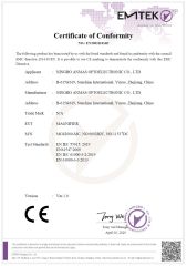 CE certificate from Ningbo Anmas Optoelectronic Co., Ltd.