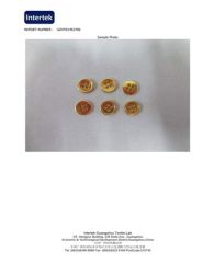 Intertek Test Report certificate from Dongguan New Coo Garment Accessories Co., Ltd