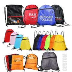 Factory Custom Promotional Drawstring Sports Nylon Polyester Bag - Image 5