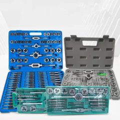 Tap and Die Tools Set Professional Threading HSS Hand Tap and Die Thread Tapping Tool Set - Image 1