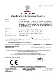 EMC certificate of YONGKANG HENGTU TECHNOLOGY CO., LTD. – certificate photo, supplier certificates section