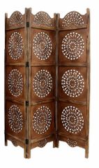 Wood Movable Room Dividers Color brown Shape Square Height 6 Feet Form Foldable Width 20 Inches Included Stand Yes Brand Everest - Image 4