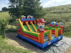 Dinosaur Adventure Inflatable Bouncer & Slide Combo Kids Jumping Castle Obstacle Course - Image 4