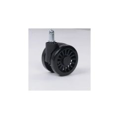 Rubber Caster Wheels with Thread Office Swivel Chair Replacement Spare Parts Castor - Image 1