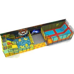 Small Children Kids Amusement Park Trampoline Indoor with Slide Equipment - Guangzhou Funcastle Amusement Equipment Co., Ltd