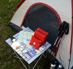 Outdoor Adventure First Aid Kit for Camping Hiking Trips Size Medium Style Simple Samples Free Hardness Hard HS Code - Qingdao New Stone Imp&Exp Co., Ltd.
