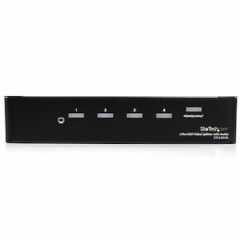 VGA Black Audio 4 Port DVI Video Splitter Color Black Material Copper Connector Type VGA Number of Outputs 5 Maximum Frequency 350 - Image 2