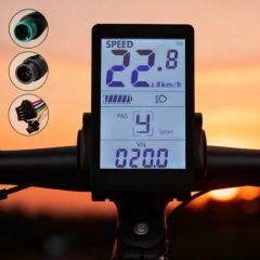 Ebike Commuting Display with Speed Mileage and Bicycle Computer Accessory - Image 1
