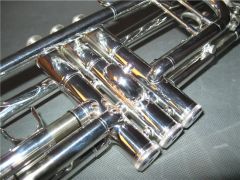 Middle Level C Key Trumpet (CTR-245S) / C Key Trumpet Origin China Color Silver Kind Trumpet Trademark CANEX Age - Image 3