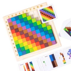Early Education Wooden Rainbow Building Blocks Counting Puzzle with Color Cognition Teaching Aids for 5-7 Year Olds - Yiwu Cassue Trading Co., Ltd