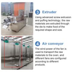 Industrial Corn Flake Extruder Automatic Small Puffing Breakfast Cereal Chip Making Machine - Image 4