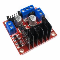 L298 2A Dual Motor Driver Module, Brushed DC Motors Number Of Channels 2 Total DC current 4 A Motor Driver Type L298 Logic Voltage 4.5-7 - Image 1