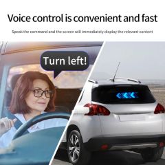 Car LED Display Intelligent Rear Screen Bluetooth Remote Control Car Rear Window Interactive Pixel Expression Light - Image 2
