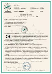 CERTIFICATE certificate from Sanhe Wk Electronic Technology Co., Ltd.
