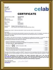 celab certificate from Kunshan Liyuanxin Metal Products Co., Ltd.