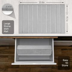 Large Stone Dish Drying Mats for Kitchen Counter - Image 5