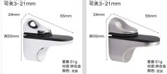 Woodfloating Glass Shelf Brackets Easy to Install Shelf Wall Brackets - Image 6