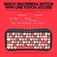 Keyboard Mouse Set Top Seller Clavier Teclado Game Keyboard and Mouse Combo Set 84keys - Image 5