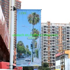 Outdoor Street Light Pole Advertising Sign Flex Media Banner Arm - Image 2
