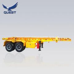 2axles 20FT Container Chassis Bone Frame Skeletal Skeleton Semi Trailer - Image 5