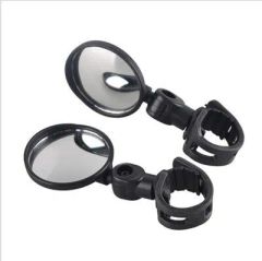 Bicycle Rearview Mirror Wide Angle Convex Mirror Cycling Mirror Mountain Bike Rearview Mirror Silicone Handle Rearview Mirror - Image 4