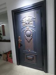 Premium Double Metal Security Door with Sound Insulation Style Modern Origin China Trademark JHR Open Style Swing Position - Image 3