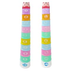 Intelligent Number Counting CPC Children Stacking Nesting Cup Toy Stack up Cups Baby Bath Toys - Image 3