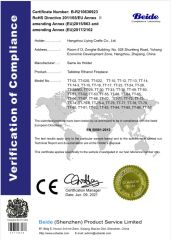 Rohs certificate from HANGZHOU LIYING CRAFTS CO., LIMITED
