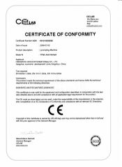 CE For YFML Series certificate of Hangzhou Aochi International Co., Ltd. – certificate photo, supplier certificates section