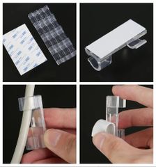 Plastic Transparent 20 pcs CORD WIRE CABLE CLIPS Size 4 mm Color Transparent Clip Material Plastic Material BPA Free - Image 9