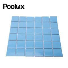 Pool Tiles for Swimming Pool with Ceramic Pool Mosaics Color Blue OEM/ODM Yes Size 300*300 Shape Square Thickness 6mm Model - Image 2