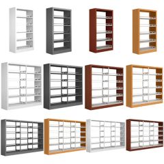 Double Faced Book Rack Steel Bookcases Modern Metal Storage Cabinet Bookshelf Custom Home Office Library Book Shelf - Image 5