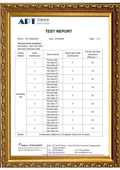 APT Product Test Report certificate from Shenzhen Bright Glassware Co., Ltd.