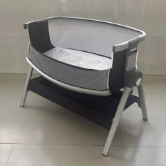 Luxury Foldable 5 Levels Height Adjustable Baby Bedside Bassinet Crib - Image 6