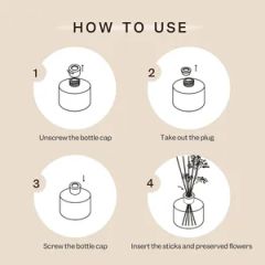 200ml Wholesale Wedding Luxury Design Gift Set Packaging Box Aroma Rattan Sticks Glass Bottle Reed Diffuser - Image 3